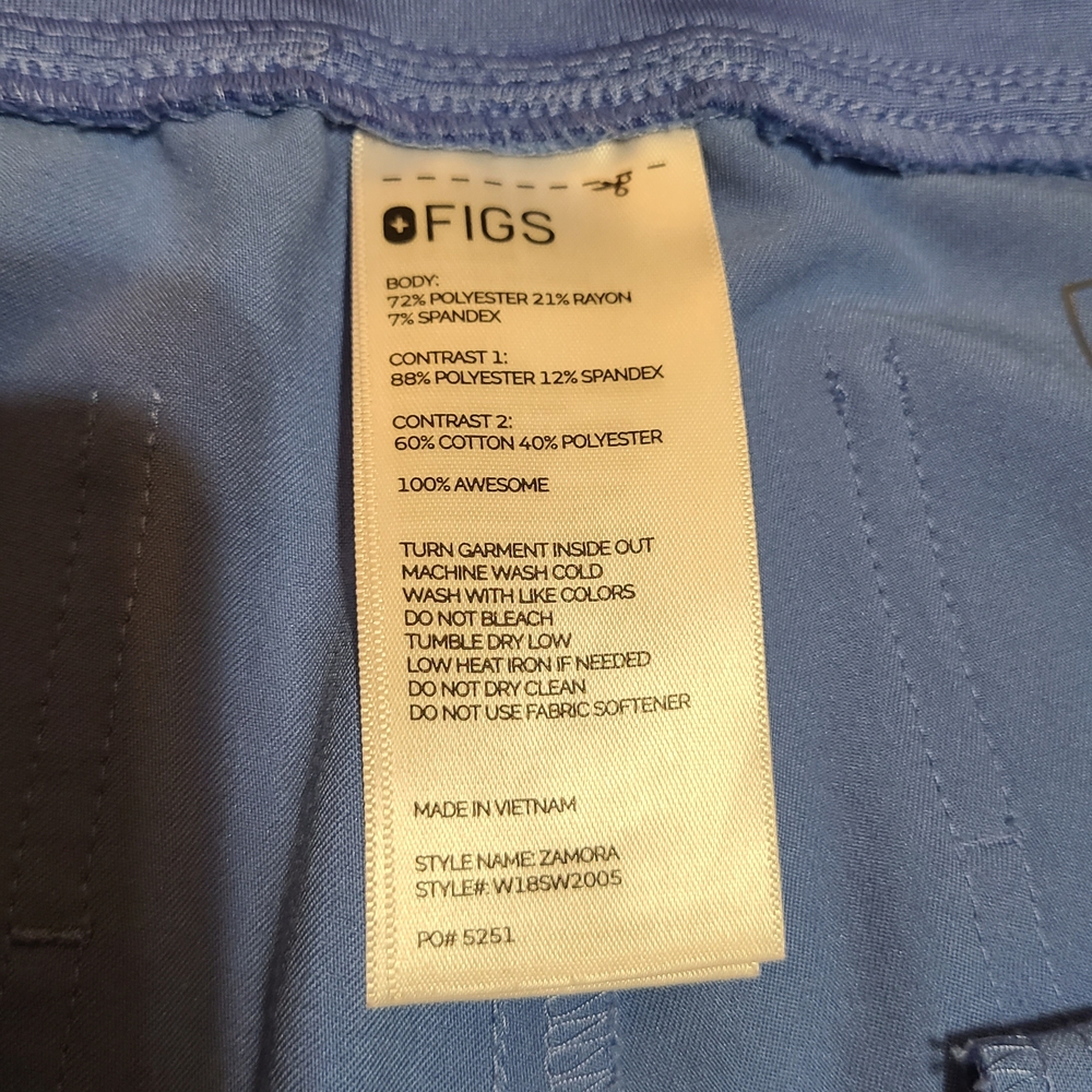 Figs Light Blue Joggers Size S - Picture 5 of 5